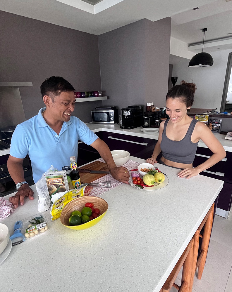inasia services cooking Luxury Beach Villa Koh Samui